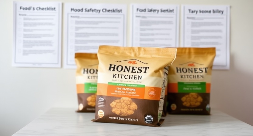 Honest Kitchen dog food manufactured under FDA human food safety standards