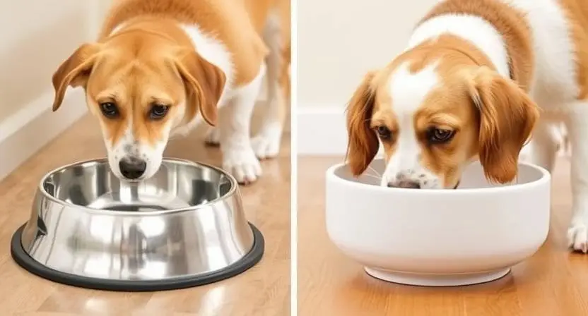 Bowl aversion explains why does my dog drop his food on the floor instead of eating from the bowl.