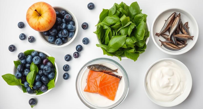 Natural antihistamine and anti-inflammatory foods for dogs with allergies.