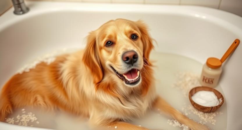 What is a natural anti-dandruff for dogs?