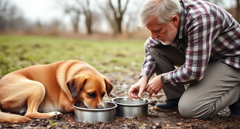 Signs of severe dog diarrhea requiring veterinary care – dehydration, bloody stool, lethargy.