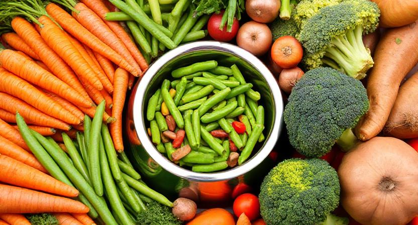 Best vegetables for dogs in homemade diets – carrots, sweet potatoes, green beans, and broccoli provide nutrients and natural sodium.