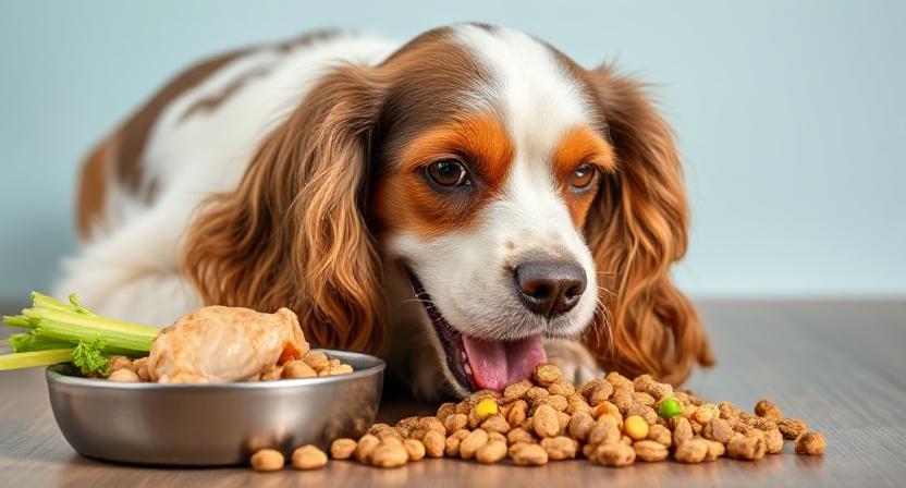 Best Food to Feed a Cocker Spaniel – balanced nutrition with protein and vegetables