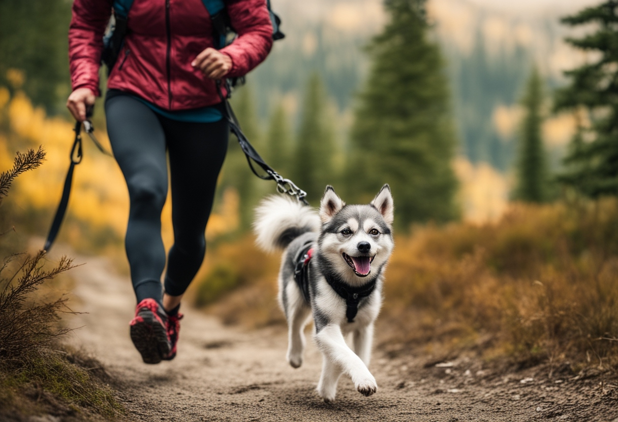 Alaskan Klee Kai running energetically