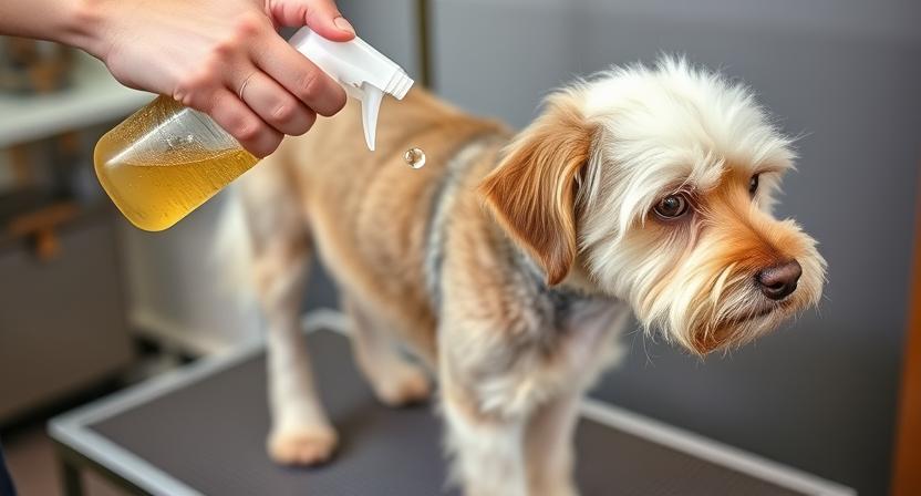 Apple Cider Vinegar Rinse dog dandruff treatment