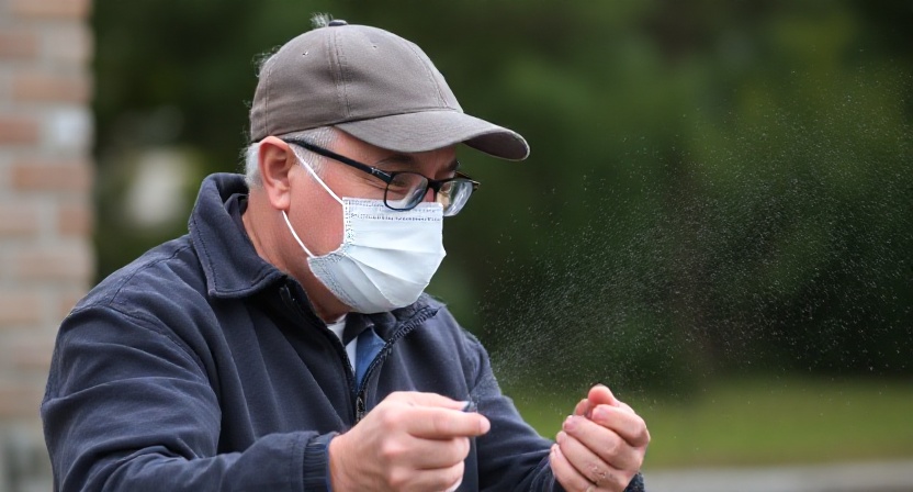 Applying Diatomaceous Earth Food Grade for Dogs carefully to avoid inhalation or side effects in sensitive pets.
