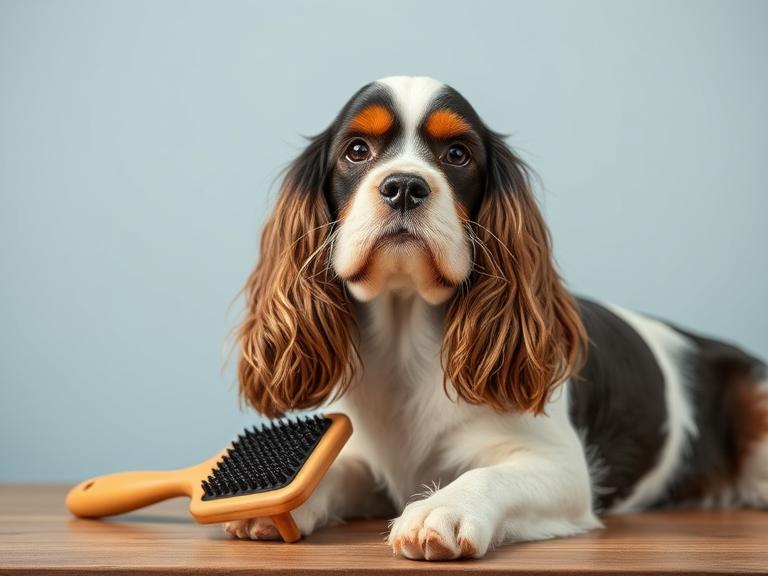 Slicker brush designed for Cocker Spaniel 