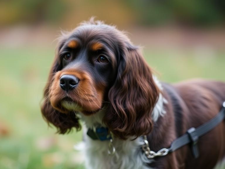 Sporting cut trim on a Cocker Spaniel for outdoor activity and shedding control