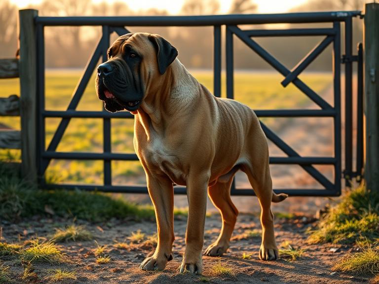 Fila Brasileiro Brazilian Mastiff - banned due to extreme loyalty and stranger aggression

